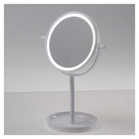 Зеркало Luazon Kz-04, подсветка, 19,5 × 13 × 29,5 см, 4*ааа, сенсорная кнопка LuazON Home
