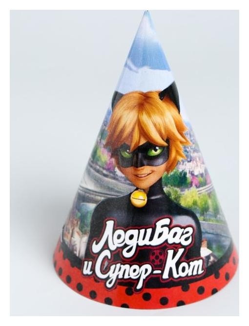 

Колпак бумажный «Леди Баг и супер-кот», набор 6 шт.