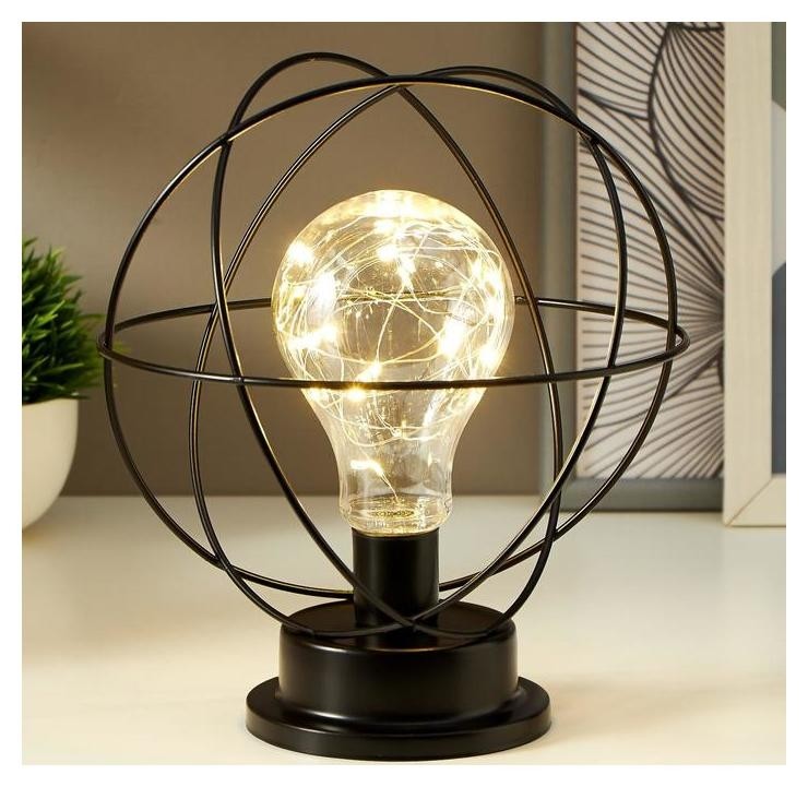 

Ночник 16127/1 LED от батареек 3хаа черный 20х20х23 см