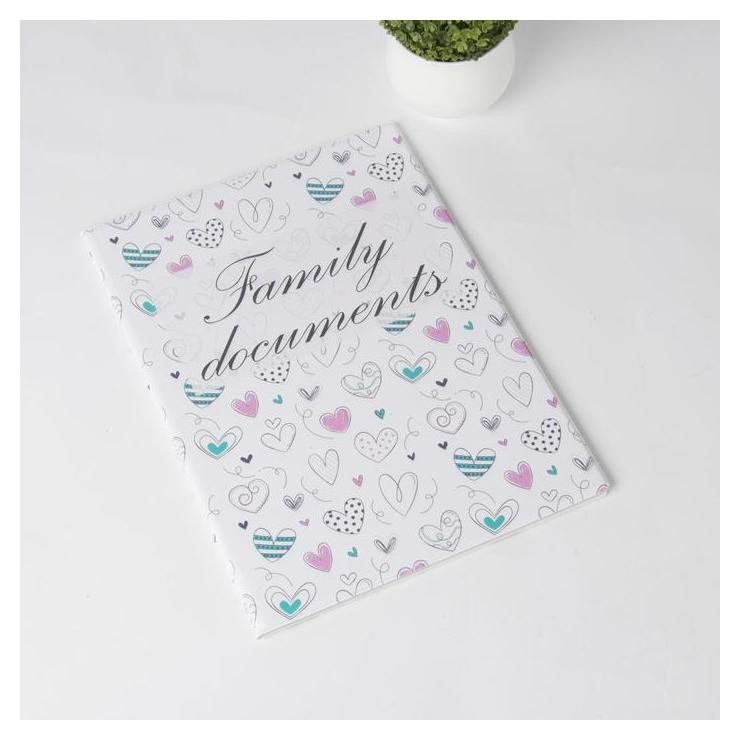 

Папка для семейных документов 3 комплекта Family Documents, Белый
