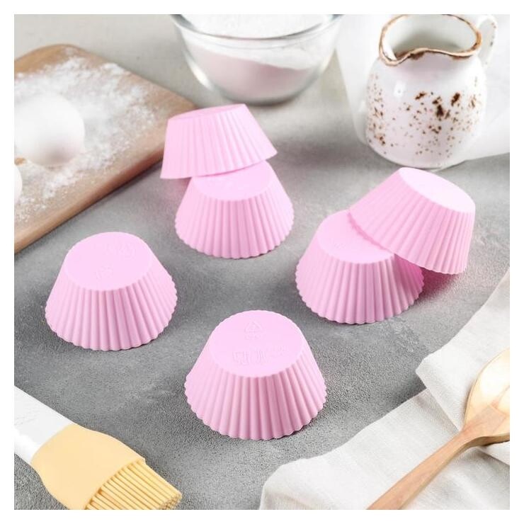 Набор форм для выпечки «Риб.круг», 6 шт, 7×4 см отзывы