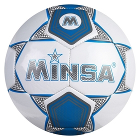 Мяч футбольный Minsa, размер 5, 32 панели, Tpu, 3 под слоя, машин сшивка 320 г Minsa