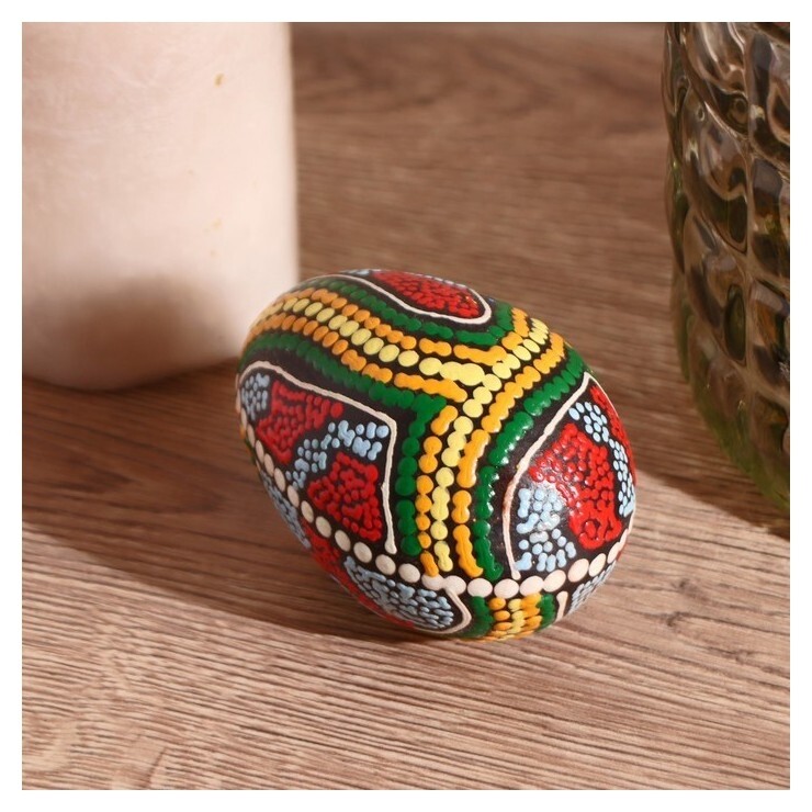 Музыкальный инструмент дерево Маракас с узором 