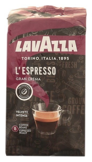 Кофе Lavazza гран крема в зёрнах 1 кг  Lavazza