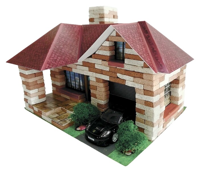 Конструктор из кирпичиков «Домик» 350 элементов  Архитектурное моделирование
