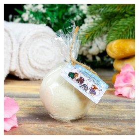 Шипучая бомбочка из персидской соли "Счастливого нового года" с эфирным маслом персика Добропаровъ
