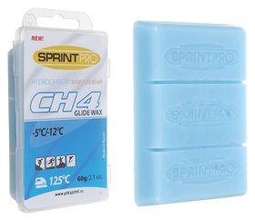 Мази скольжения Sprint Pro, CH4 Blue, (От -5 до -12°c), 60 г СПРИНТ