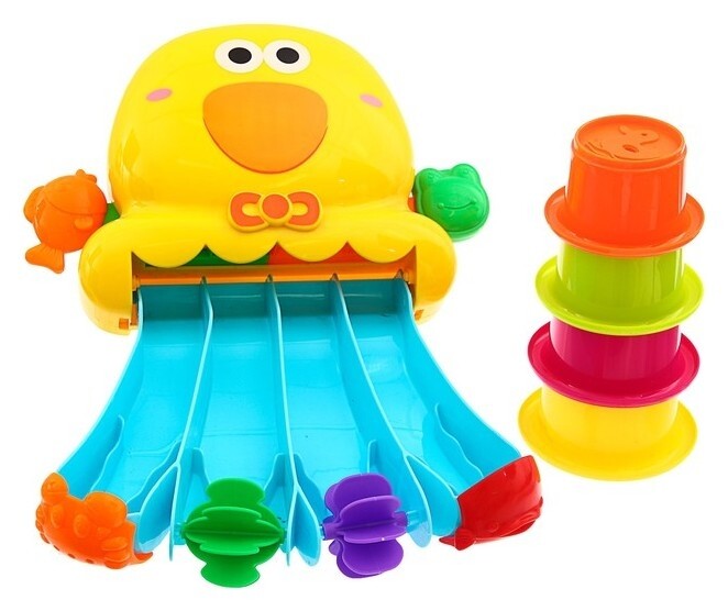 Игрушки для купания «Водное приключение», набор со стаканчиками  