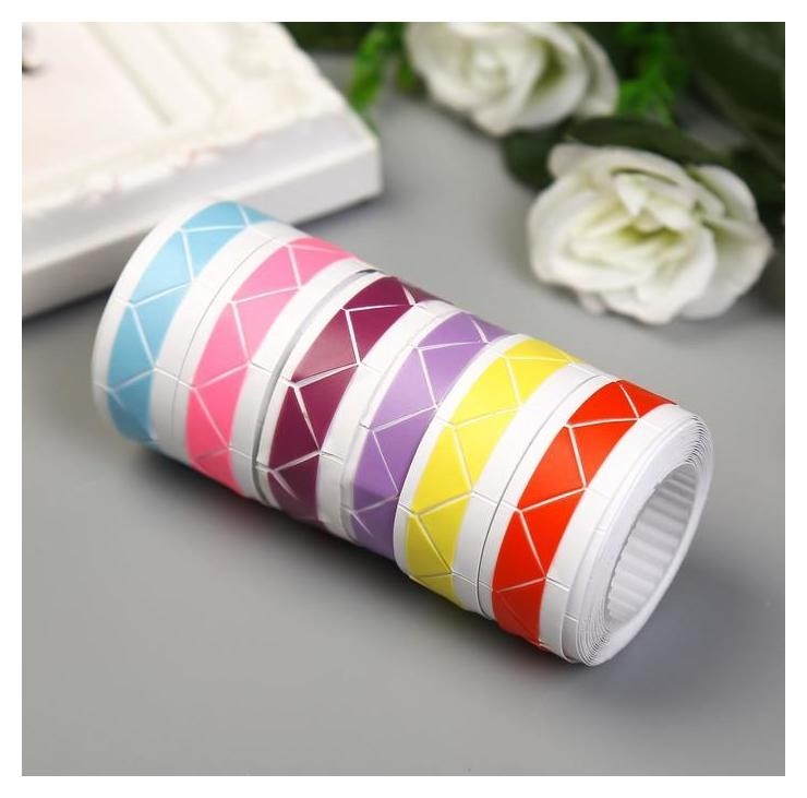 

Набор уголков с кармашком для фотографий 250 уголков "Цветные" набор 6 шт 2мх1,03 см, Микс