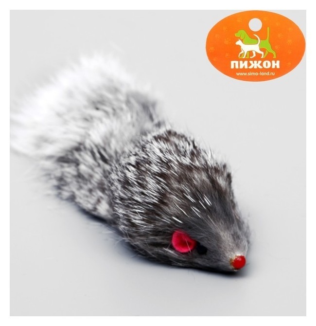 

Мышь из натурального меха, 5 см, серая