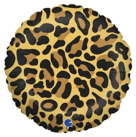 Шар фольгированный 18" «Анималистика», пятнистый окрас, леопард, круг 