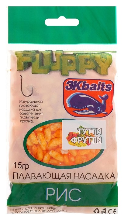 

Рис плавающий Fluppy «Тутти-фрутти», 15 г
