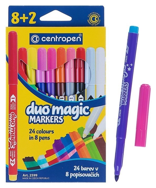 

Фломастеры Centropen Duomagic 2599/10, 1.8 мм, 10 цветов