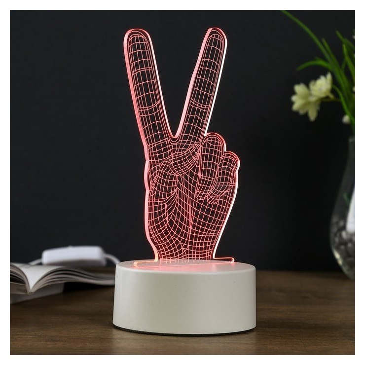 

Светильник "Победа" LED RGB от сети ,5х10х17 см