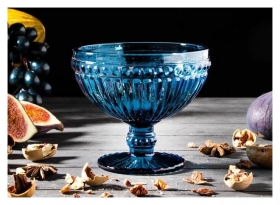 Креманка круглая «Босфор», 350 мл, 12×11 см, цвет синий 