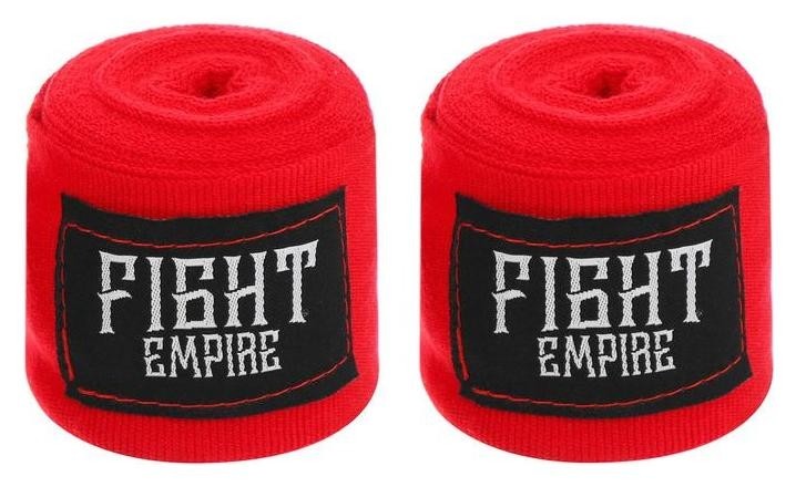 Бинты боксёрские эластичные Fight Empire 4 м, цвет красный