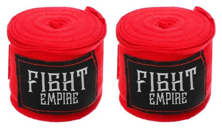 Бинты боксёрские эластичные Fight Empire 3 м, цвет красный