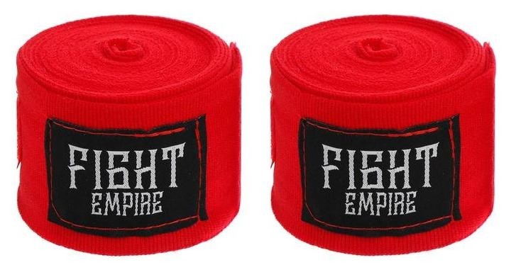 Бинты боксёрские эластичные Fight Empire 5 м, цвет красный