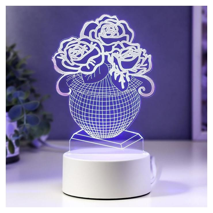 

Светильник "Ваза с цветами" LED RGB от сети