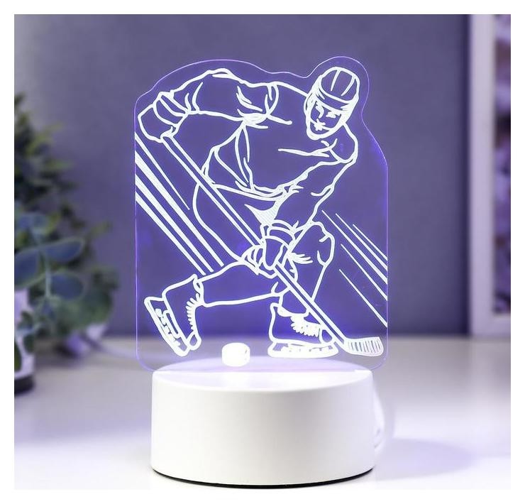 

Светильник "Хоккеист" LED RGB от сети 13х17,7 см