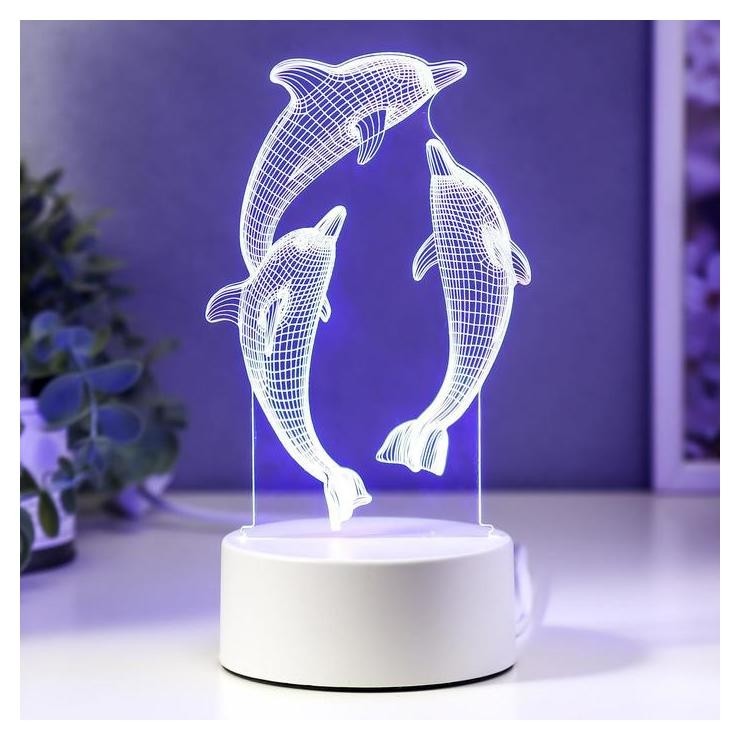 

Светильник "Дельфины" LED RGB от сети