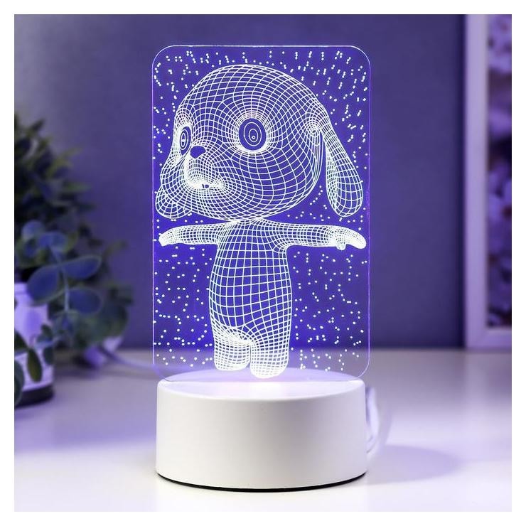 

Светильник "Щенок" LED RGB от сети