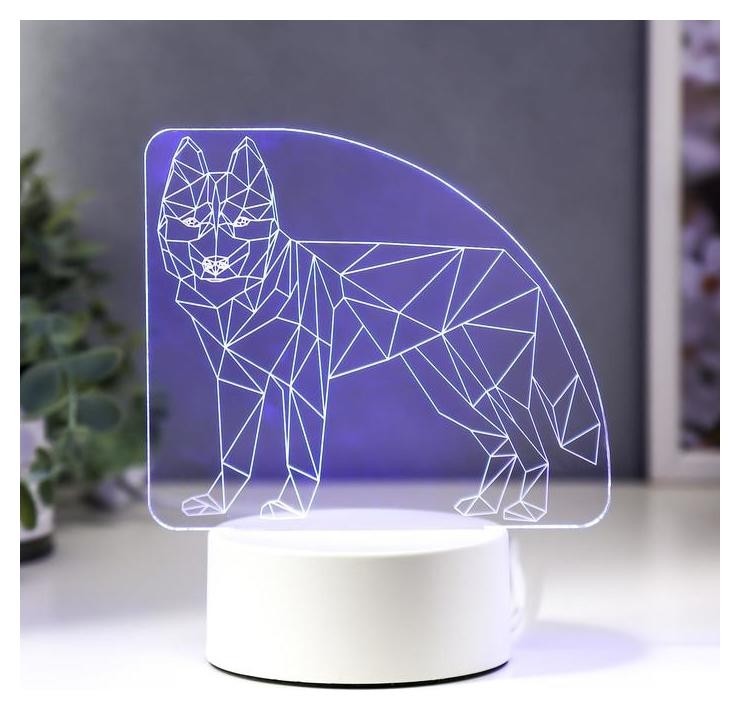 

Светильник "Волк" LED RGB от сети 15х14,5 см
