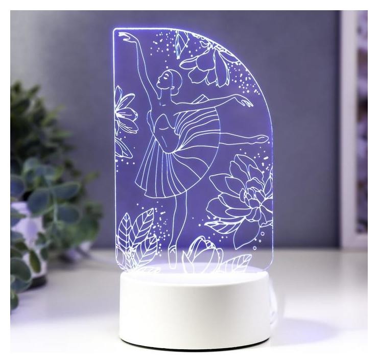 

Светильник "Балерина" LED RGB от сети 13х21,5 см
