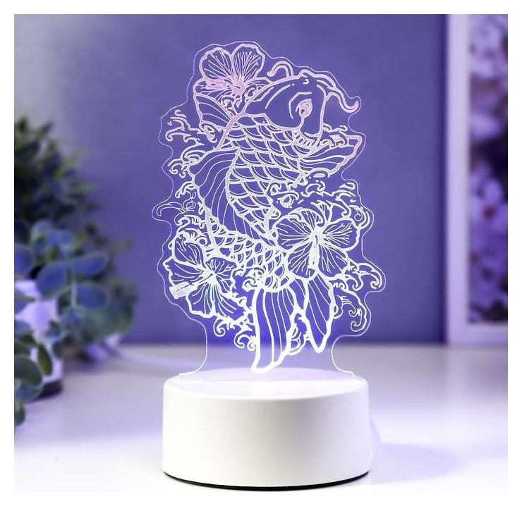 

Светильник "Золотая рыбка" LED RGB от сети 13х20,2 см