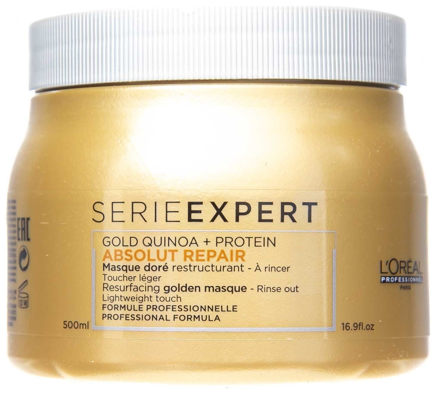 Маска с золотой текстурой для восстановления поврежденных волос Gold Quinoa + Protein  L'oreal Professionnel