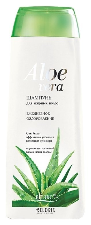 Шампунь для жирных волос с соком алоэ Ежедневное оздоровление Белита - Витекс Aloe vera
