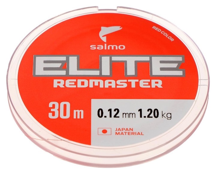 Леска монофильная зимняя Salmo Elite Redmaster, 30 м, 0,12 мм