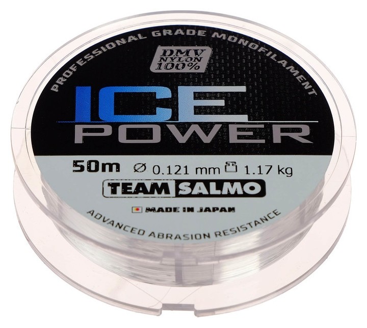

Леска монофильная Team Salmo ICE Power, 50 м, 0,12 мм, Прозрачный