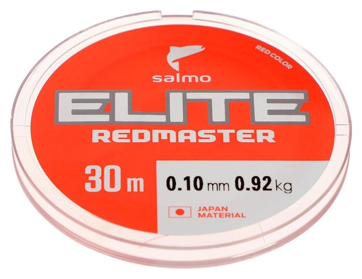 

Леска монофильная зимняя Salmo Elite Redmaster, 30 м, 0,10 мм, Красный