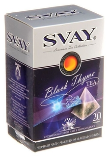 Svay Black Thyme Чай черный 20 п. X 2,5 г Svay