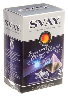 Чай черный Svay Bergamot-orange Flowers 20 п. X 2,5 г Svay