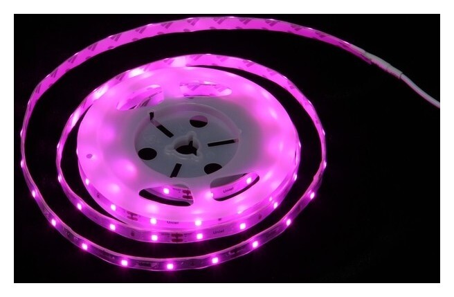 Светодиодная лента Uniel, спектр для рассады и цветения, провод 1.1м, адаптер 15 Вт, блистер  Uniel