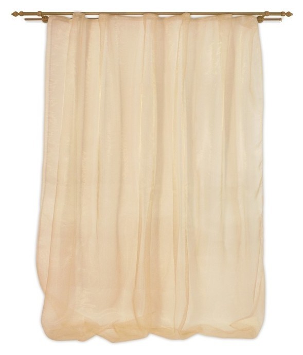 

Штора Organza 030 Tule 145х260 см, шампань, шторная лента, пэ 100%, Бежевый