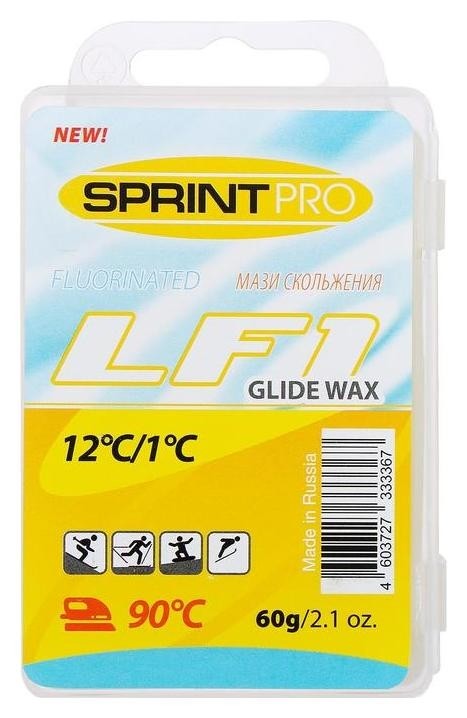 Парафин Sprint Pro, LF1 Yellow, (+12 +1°c), 60г