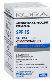 Крем-гель "Защита от фотостарения" SPF-15 Kora