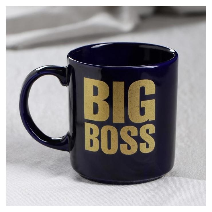 

Кружка "Big Boss", кобальт, деколь, 0.35 л, Синий