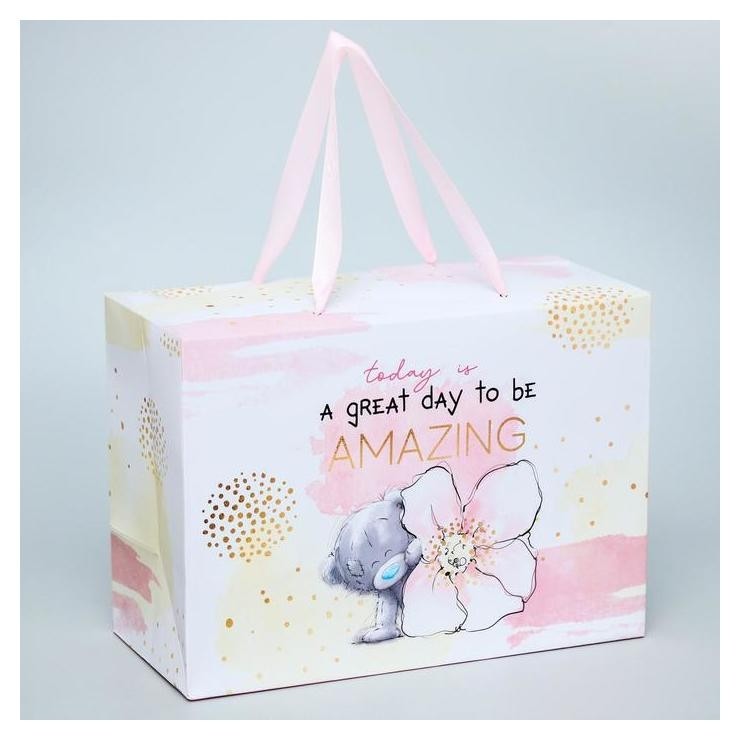

Пакет-коробка "Today Is A Great Day To Be Amazing", Me To You, 20 X 28 X 13 см, Белый