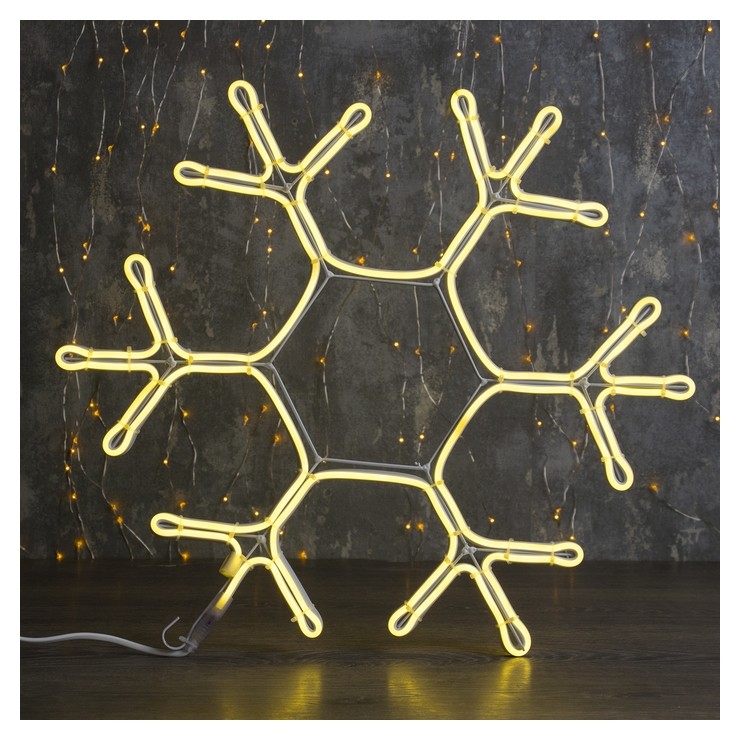 

Фигура из неона "Снежинка", 50х50 см, 480 Led, 220v, т/белый
