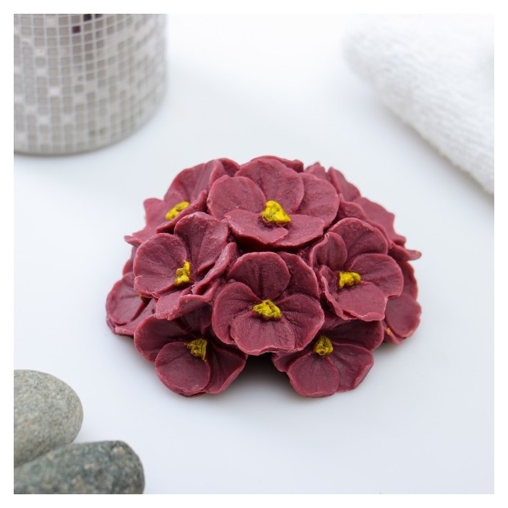 Мыло фигурное "Букет фиалок" фиолетовый  