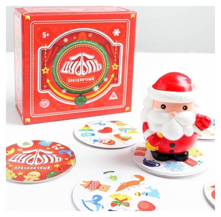 

Настольная игра «Дуббль. праздничный» на реакцию и внимание, 5+