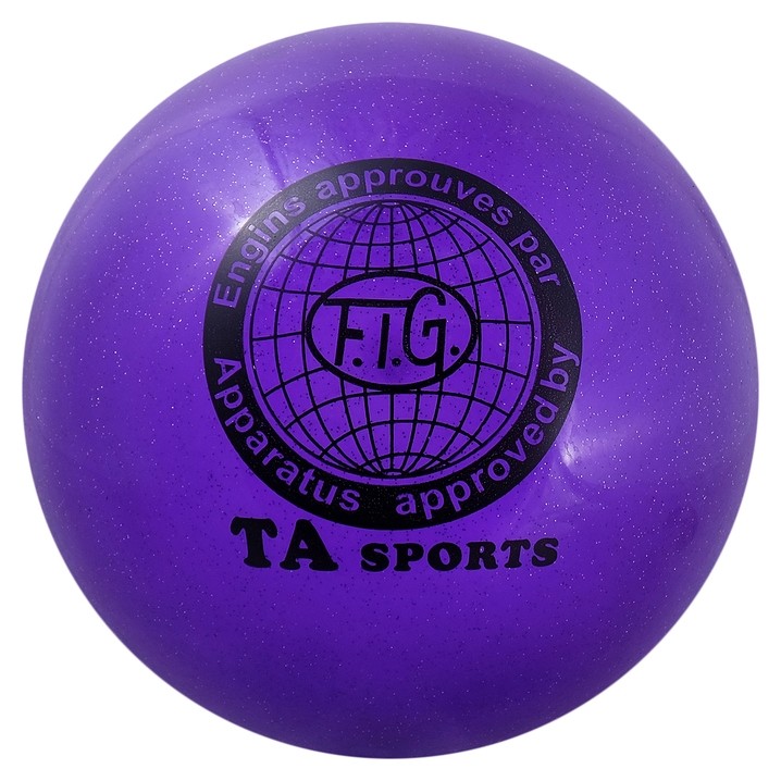 Мяч для гимнастики 16,5 см, 280 г, блеск, цвет фиолетовый