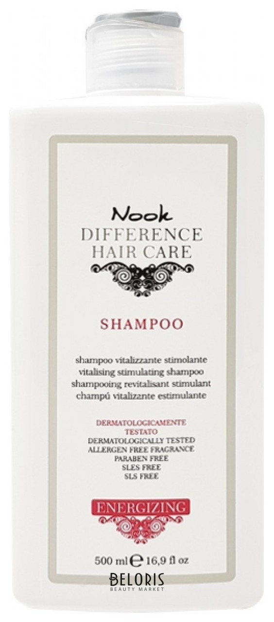 Шампунь витализирующий стимулирующий для волос склонных к выпадению Energizing Shampoo Nook DIFFERENCE HAIR CARE