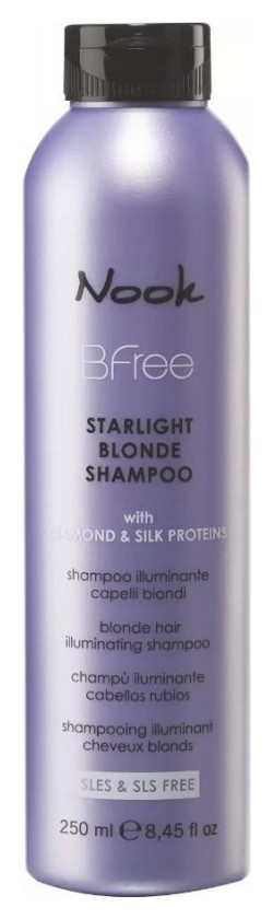 Сияющий шампунь для волос цвета Блонд Nook Bfree Starlight Blonde Shampoo Nook Bfree