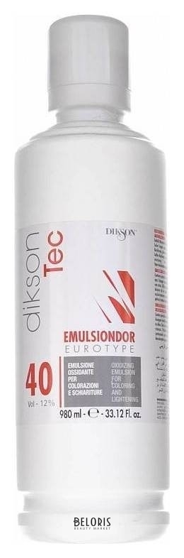 Оксикрем для окрашивания волос универсальный 12% Eurotype Dikson Оксикремы