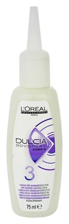 Лосьон для очень чувствительных волос Долговременная завивка и разглаживание Dulcia №3